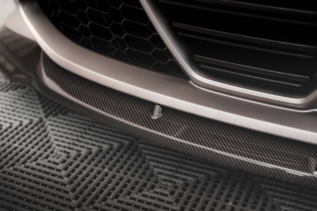 Splitter delantero de fibra de carbono prepreg V.2 para BMW M4 G82 / G82 Facelift