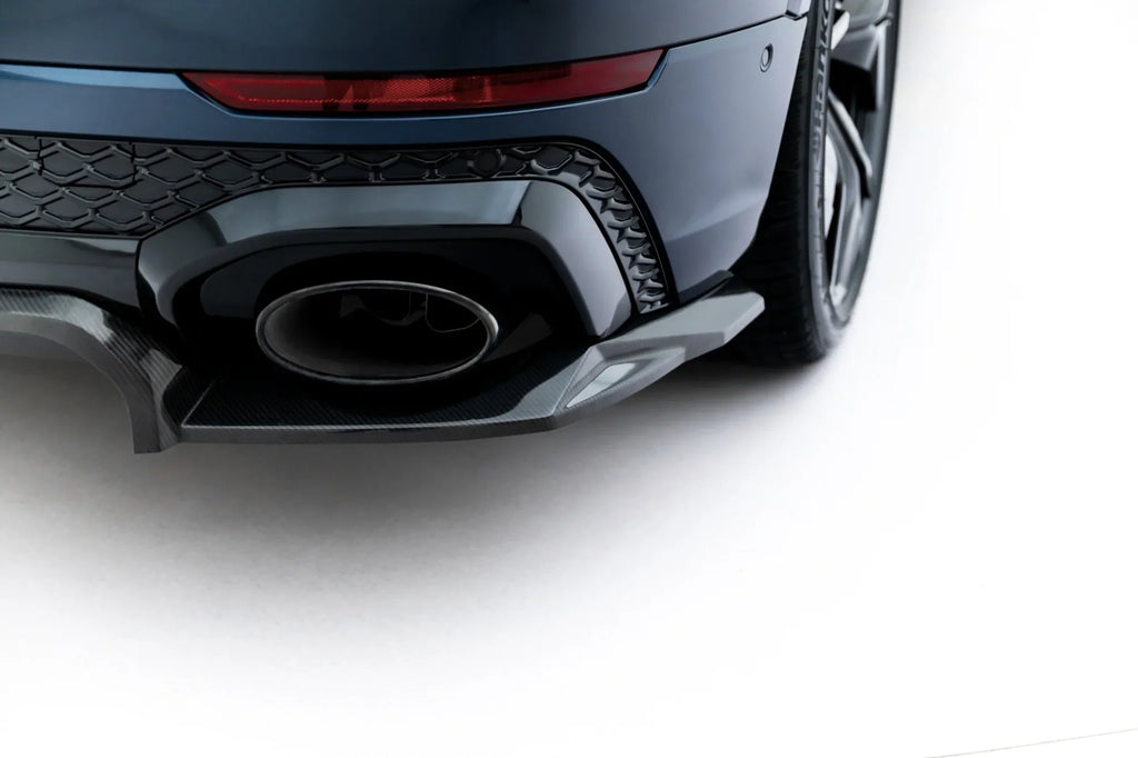 Splitter trasero de fibra de carbono prepreg (con barras verticales) para Audi RSQ8 Mk1 Facelift
