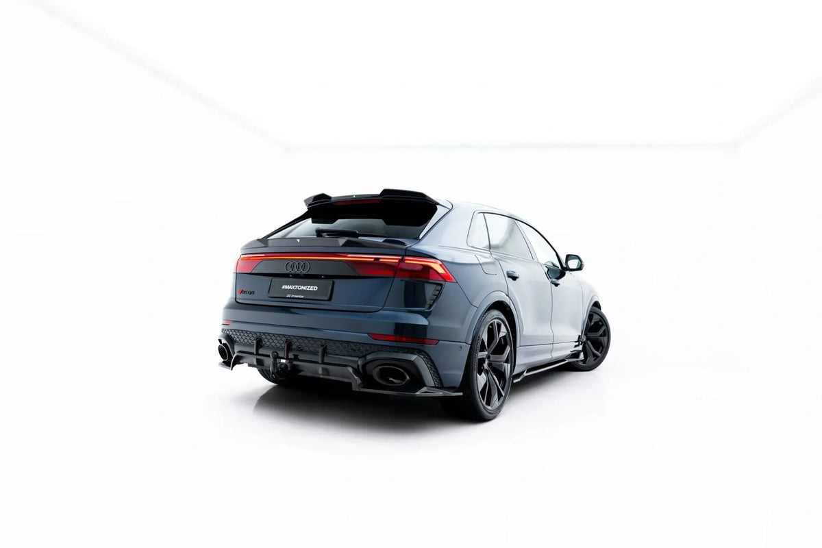 Splitter trasero de fibra de carbono prepreg (con barras verticales) para Audi RSQ8 Mk1 Facelift