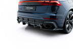 Splitter trasero de fibra de carbono prepreg (con barras verticales) para Audi RSQ8 Mk1 Facelift