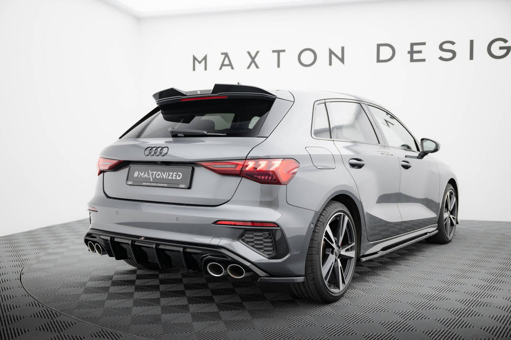 Alerón de portón de fibra de carbono prepreg para Audi RS3 / S3 / A3 S-Line Sportback 8Y / 8Y Facelift