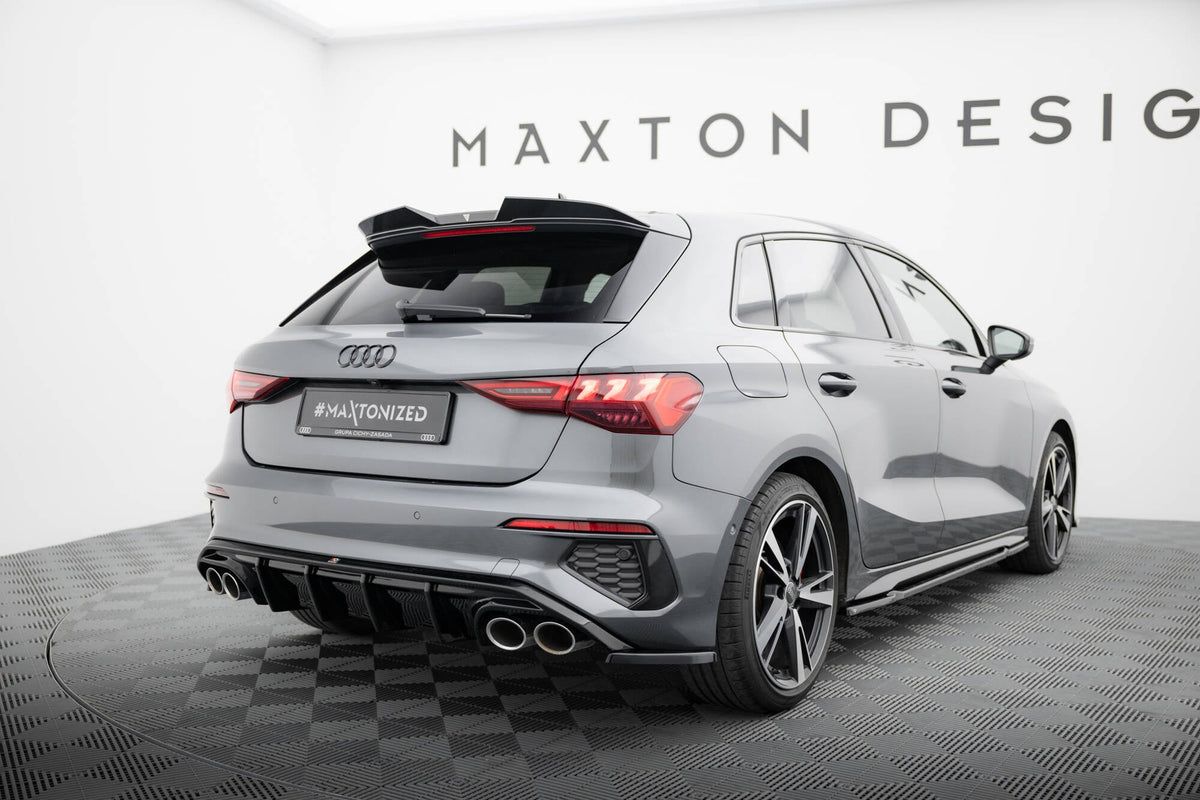 Alerón de portón de fibra de carbono prepreg para Audi RS3 / S3 / A3 S-Line Sportback 8Y / 8Y Facelift
