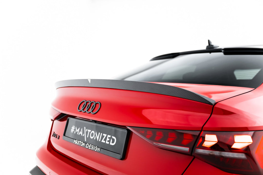 Alerón de portón de fibra de carbono prepreg V.2 para Audi RS3 / S3 / A3 S-Line / A3 Sedan 8Y Facelift