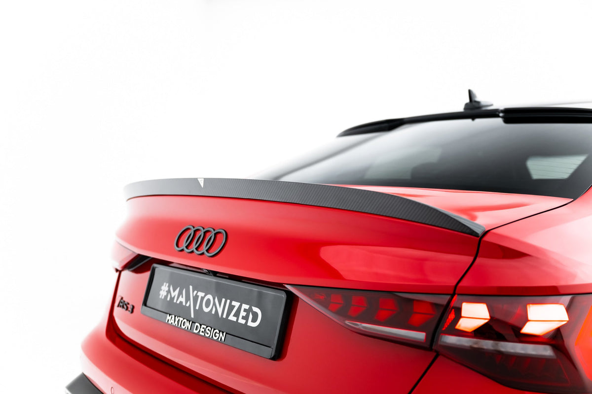 Alerón de portón de fibra de carbono prepreg V.2 para Audi RS3 / S3 / A3 S-Line / A3 Sedan 8Y Facelift