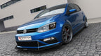 Splitter delantero Racing (con alas) para Volkswagen Polo GTI Mk5 Facelift