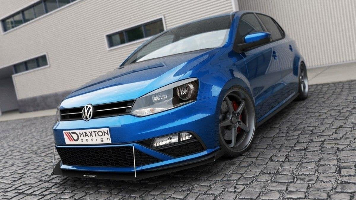Splitter delantero Racing (con alas) para Volkswagen Polo GTI Mk5 Facelift