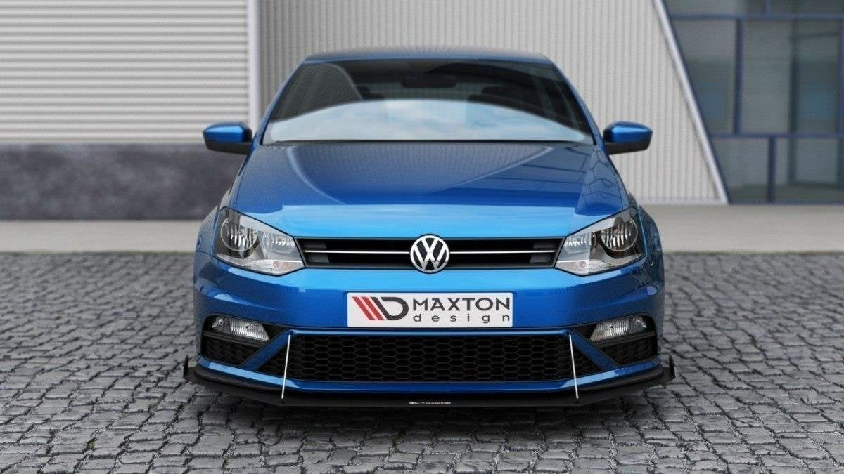 Splitter delantero Racing (con alas) para Volkswagen Polo GTI Mk5 Facelift