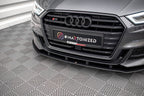 Splitter delantero Street Pro para Audi S3 / A3 S-Line Sportback 8V Facelift