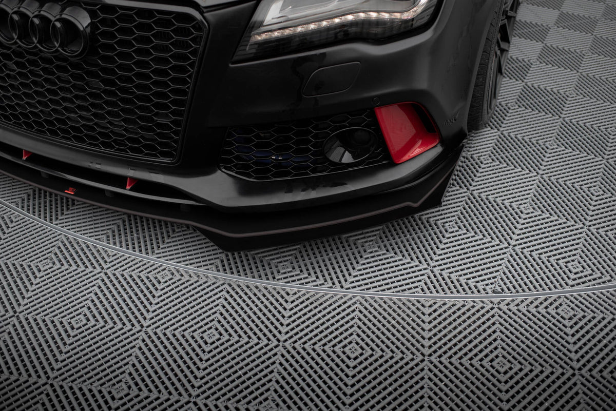 Splitter delantero Street Pro + flaps para Audi A7 RS7 LOOK C7