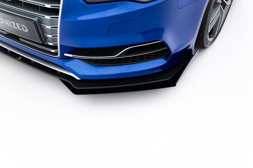 Splitter delantero Street Pro + flaps para Audi S3 / A3 S-Line Sedan 8V