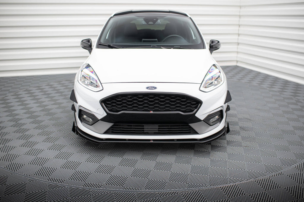 Splitter delantero Street Pro + flaps para Ford Fiesta Mk8 ST / ST-Line