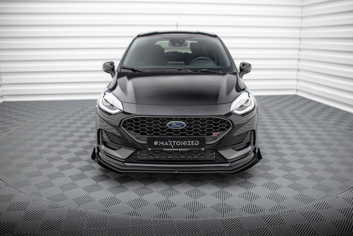 Splitter delantero Street Pro + flaps para Ford Fiesta ST Mk8 Facelift