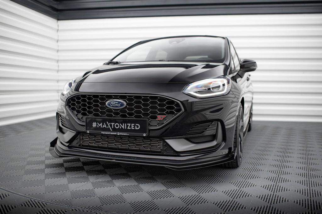 Splitter delantero Street Pro + flaps para Ford Fiesta ST Mk8 Facelift