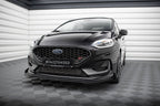 Splitter delantero Street Pro + flaps para Ford Fiesta ST Mk8 Facelift
