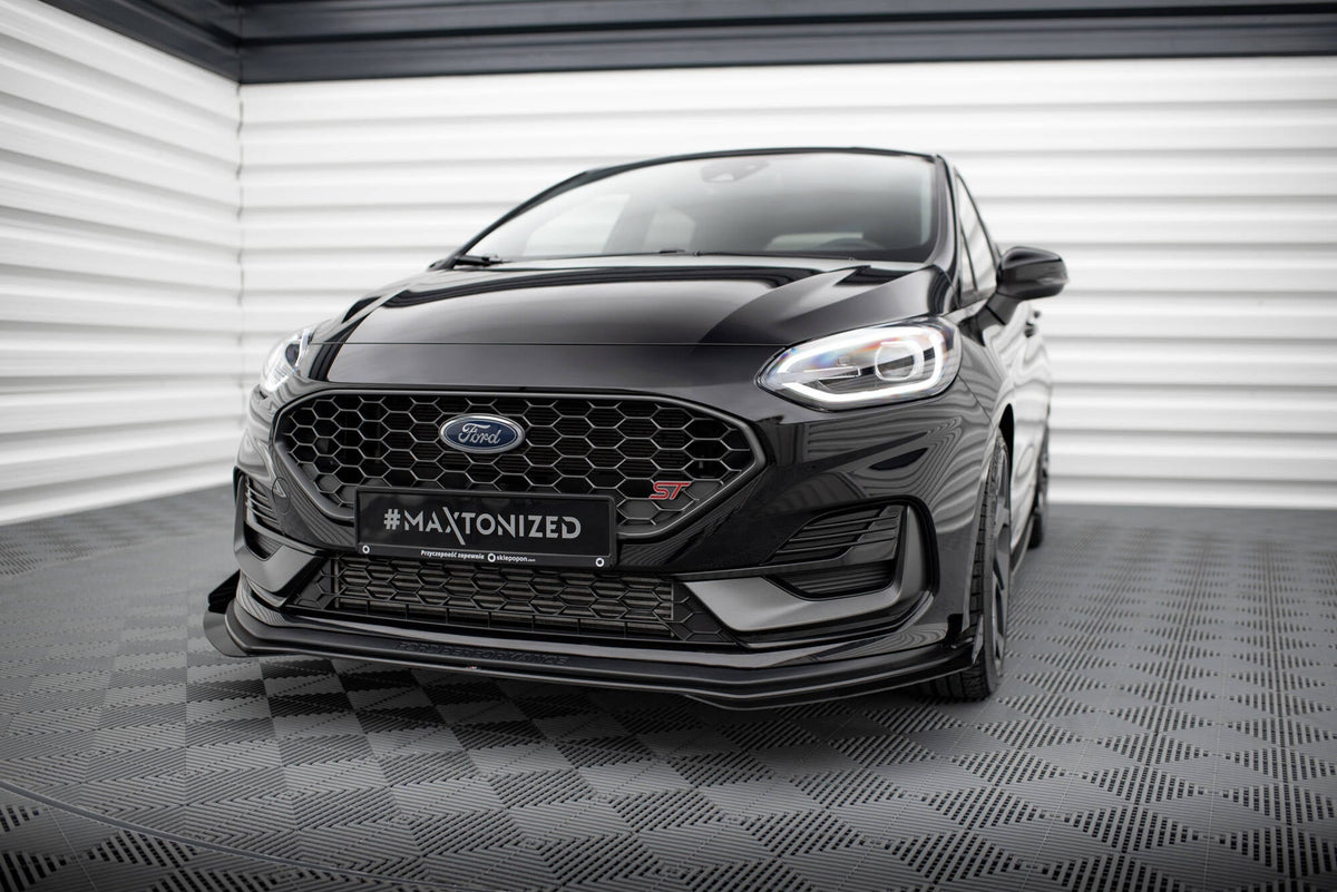 Splitter delantero Street Pro + flaps para Ford Fiesta ST Mk8 Facelift