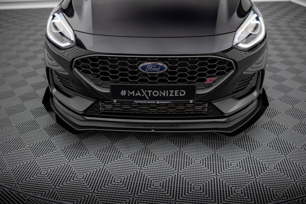 Splitter delantero Street Pro + flaps para Ford Fiesta ST Mk8 Facelift