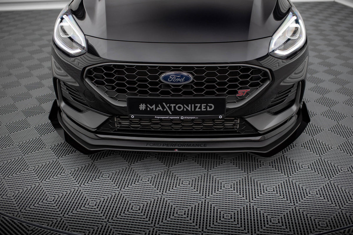 Splitter delantero Street Pro + flaps para Ford Fiesta ST Mk8 Facelift