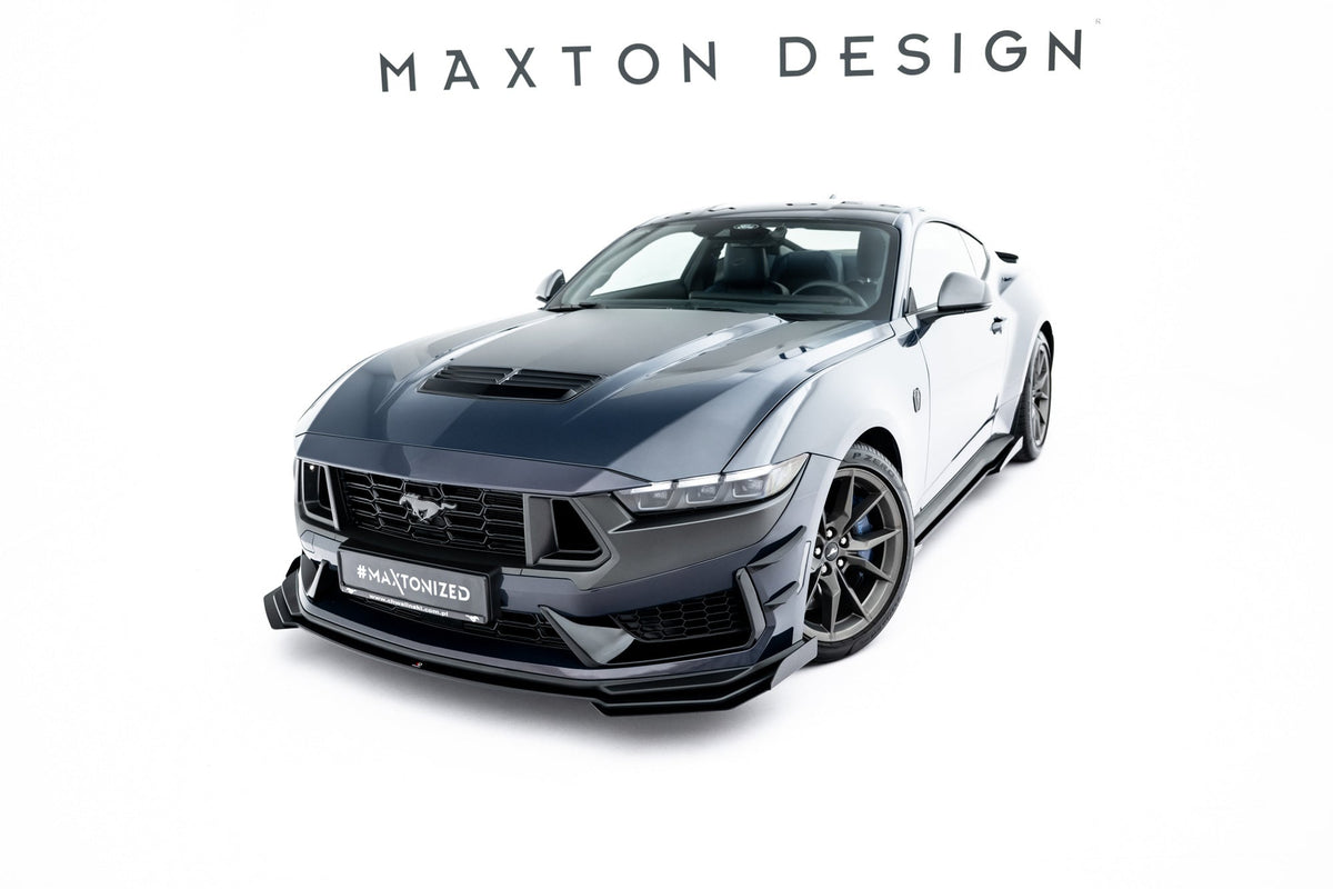 Splitter delantero Street Pro + flaps para Ford Mustang Dark Horse Mk7