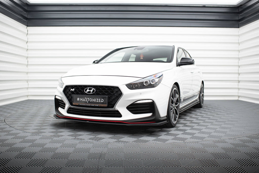 Splitter delantero Street Pro + flaps para Hyundai I30 N Mk3 Hatchback / Fastback