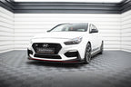 Splitter delantero Street Pro + flaps para Hyundai I30 N Mk3 Hatchback / Fastback