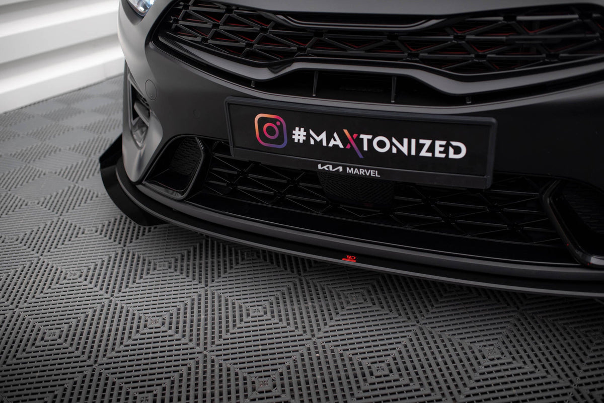 Splitter delantero Street Pro + flaps para Kia Proceed GT Mk3 Facelift / Ceed GT / GT - Line Mk1 Facelift