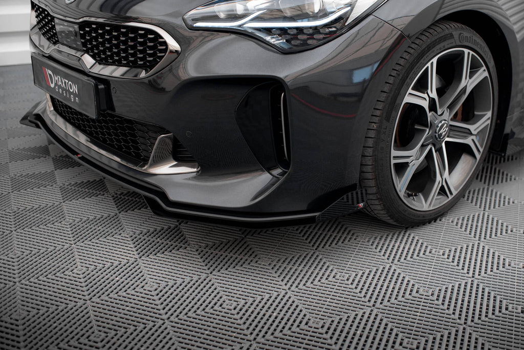 Splitter delantero Street Pro + flaps para Kia Stinger GT / GT-Line / Standard Mk1