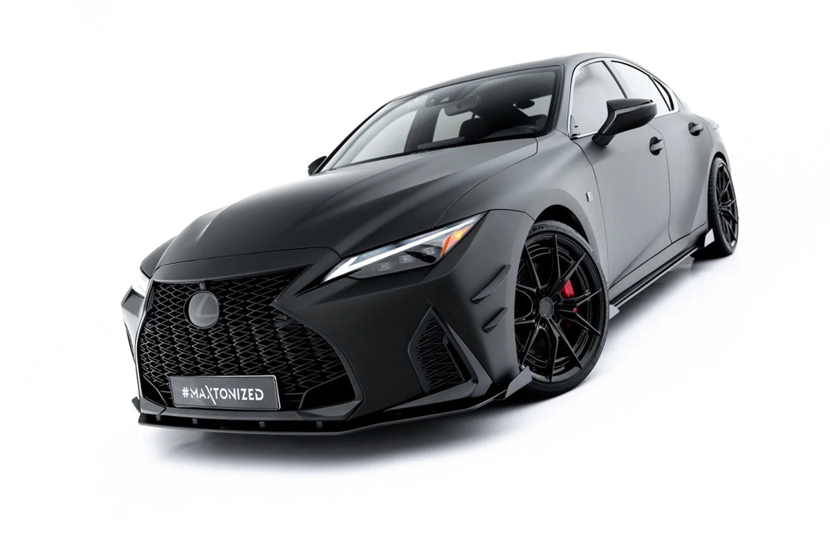 Splitter delantero Street Pro + flaps para Lexus IS 500 Mk3 Facelift 2 (XE30)