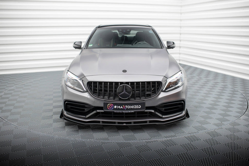 Splitter delantero Street Pro + flaps para Mercedes-AMG C63 Sedan / Estate W205 Facelift