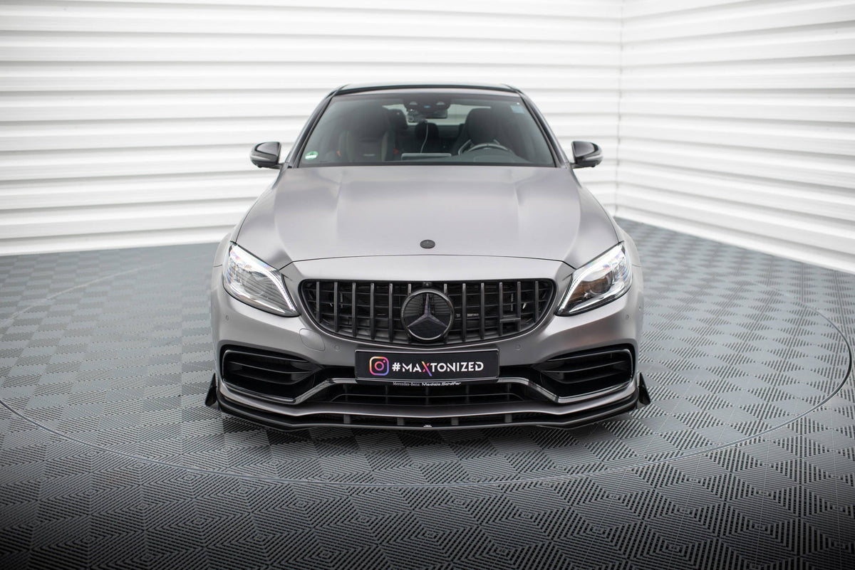 Splitter delantero Street Pro + flaps para Mercedes-AMG C63 Sedan / Estate W205 Facelift