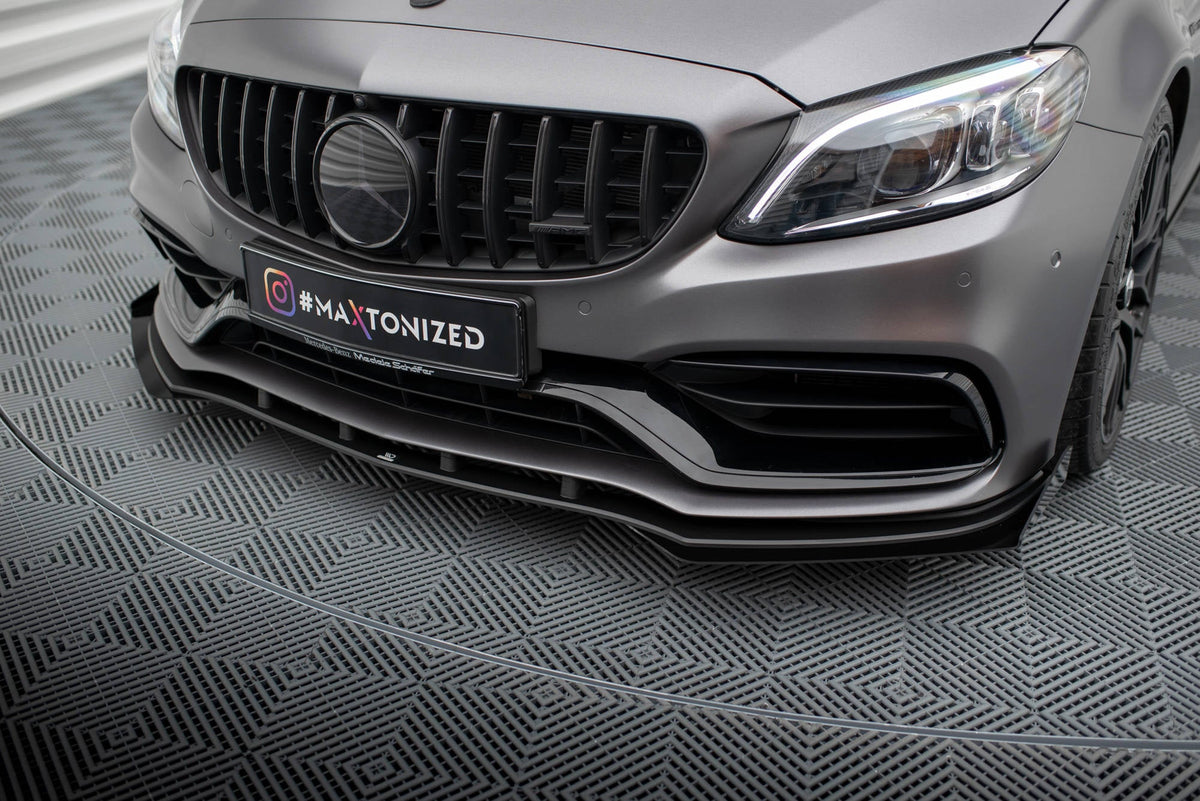 Splitter delantero Street Pro + flaps para Mercedes-AMG C63 Sedan / Estate W205 Facelift