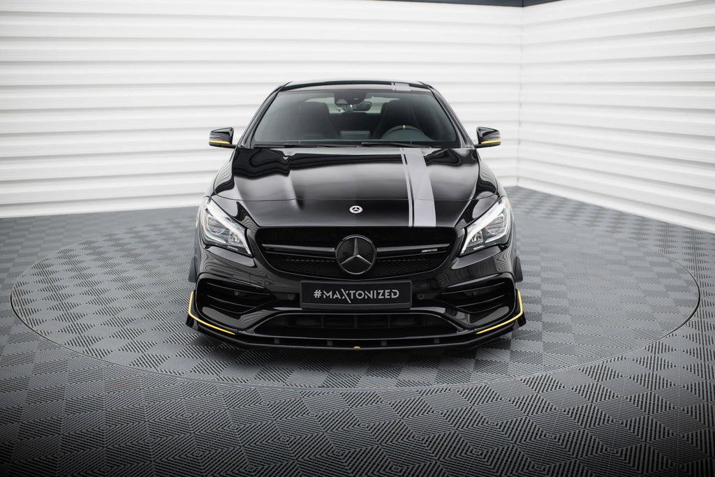 Splitter delantero Street Pro + flaps para Mercedes-AMG CLA 45 Aero C117 Facelift