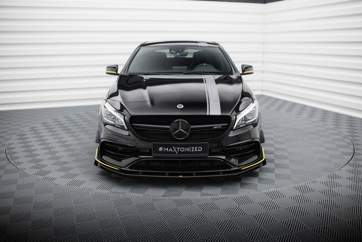 Splitter delantero Street Pro + flaps para Mercedes-AMG CLA 45 Aero C117 Facelift
