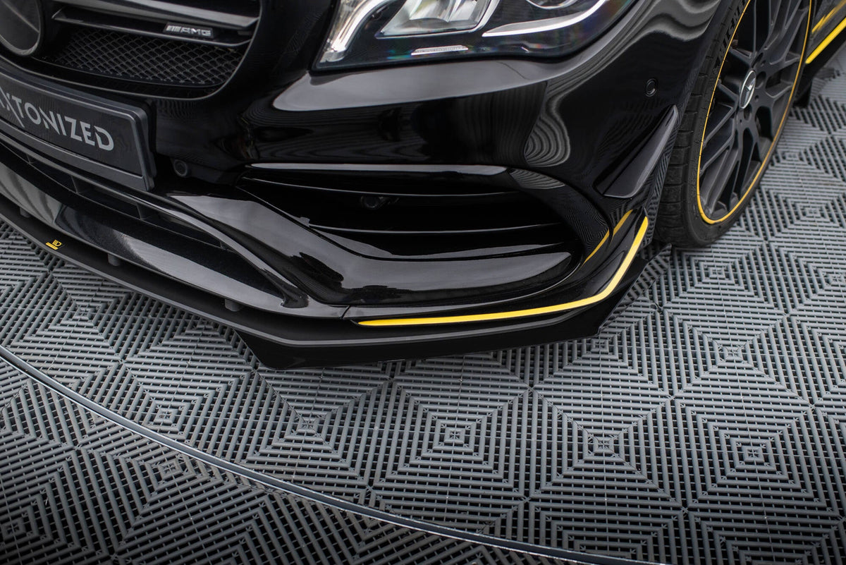 Splitter delantero Street Pro + flaps para Mercedes-AMG CLA 45 Aero C117 Facelift