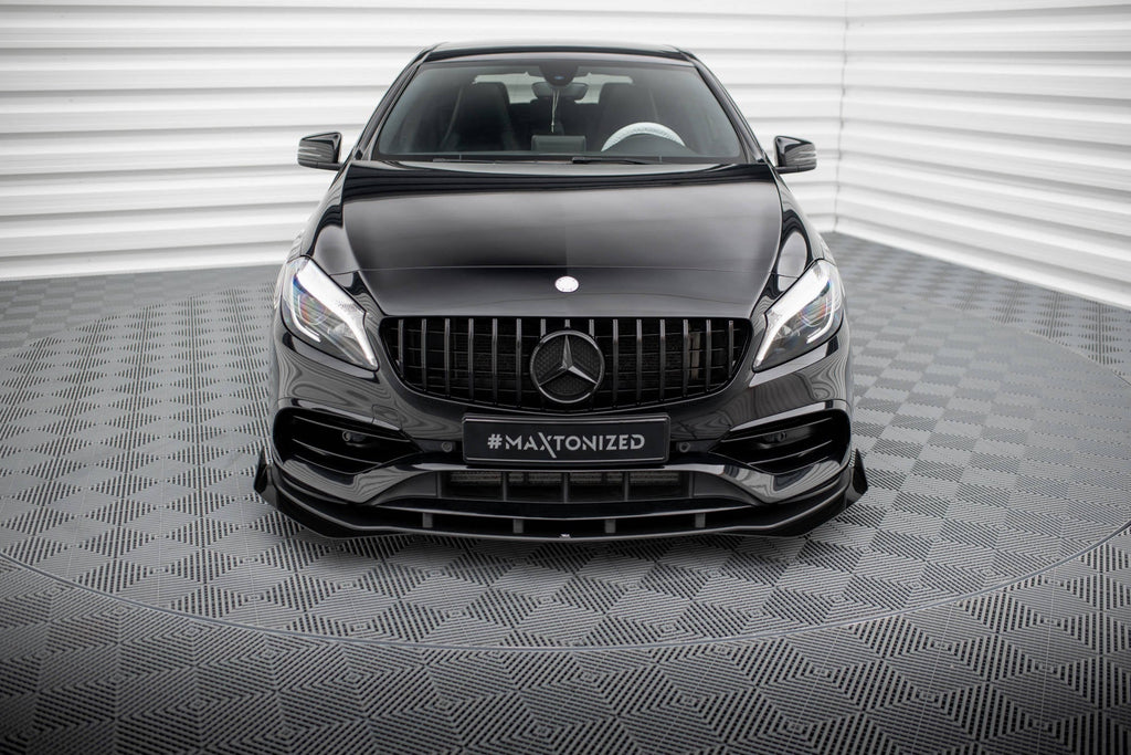 Splitter delantero Street Pro + flaps para Mercedes-Benz A AMG-Line W176 Facelift