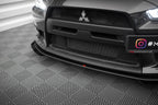 Splitter delantero Street Pro + flaps para Mitsubishi Lancer EVO X