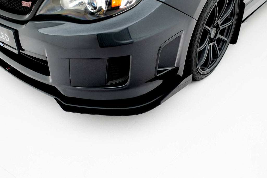 Splitter delantero Street Pro + flaps para Subaru Impreza WRX STI Mk3 Facelift