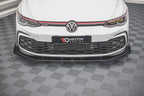 Splitter delantero Street Pro + flaps para Volkswagen Golf GTI / GTE / GTD / R-Line Mk8