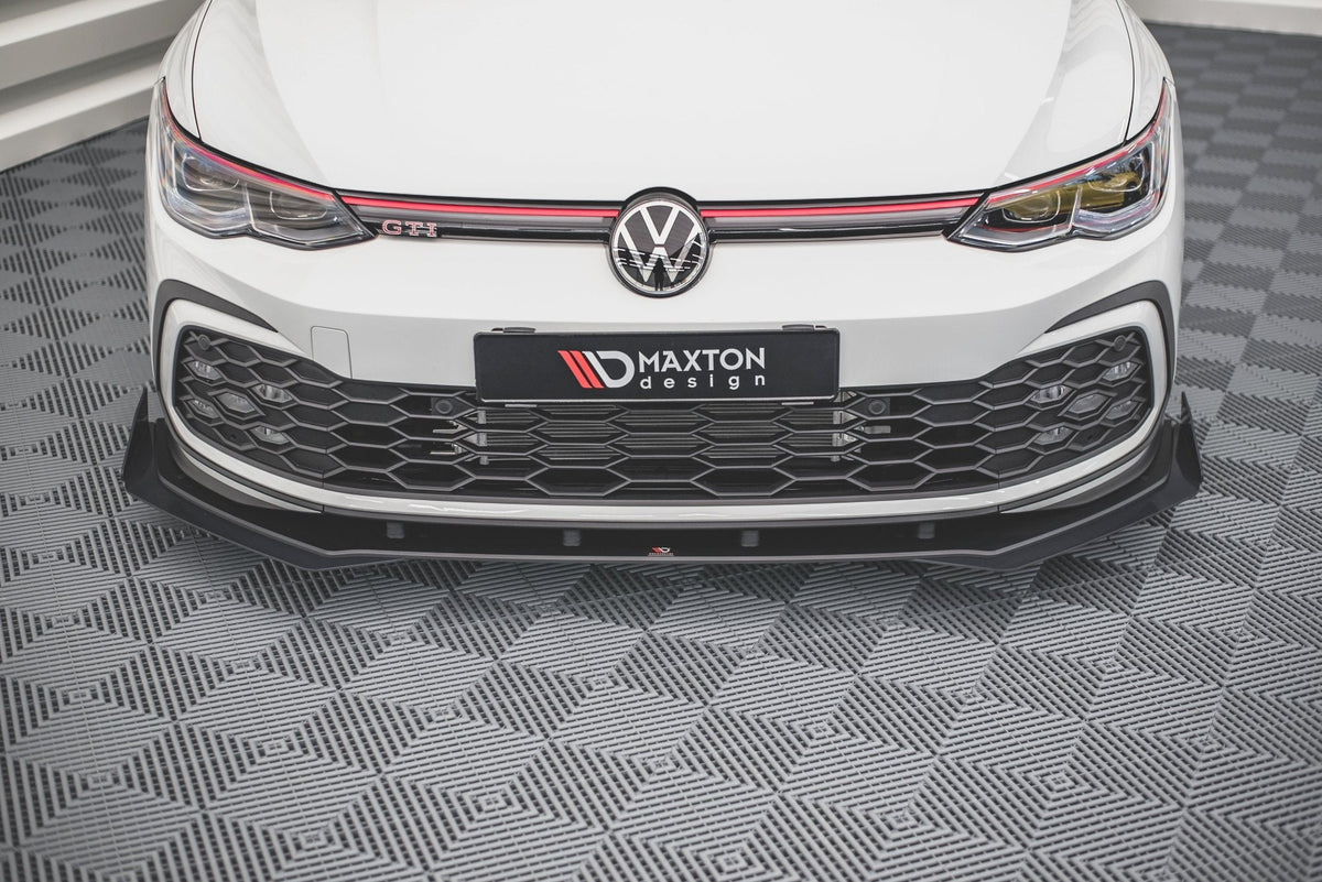 Splitter delantero Street Pro + flaps para Volkswagen Golf GTI / GTE / GTD / R-Line Mk8