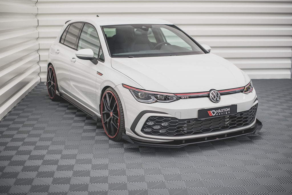 Splitter delantero Street Pro + flaps para Volkswagen Golf GTI / GTE / GTD / R-Line Mk8