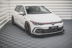 Splitter delantero Street Pro + flaps para Volkswagen Golf GTI / GTE / GTD / R-Line Mk8