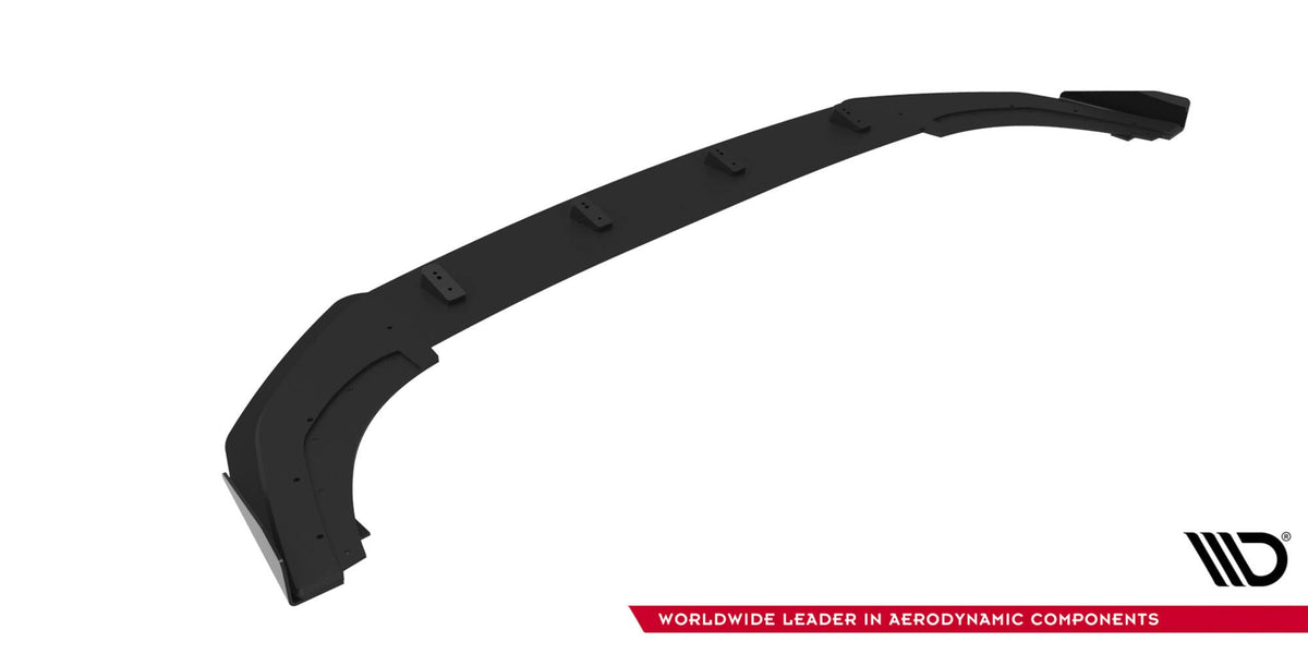 Splitter delantero Street Pro + flaps para Volkswagen Golf GTI / GTE / R-Line Mk8 Facelift