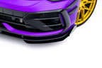 Splitter delantero Street Pro + flaps para Volkswagen Golf R Hatchback Mk8 Facelift