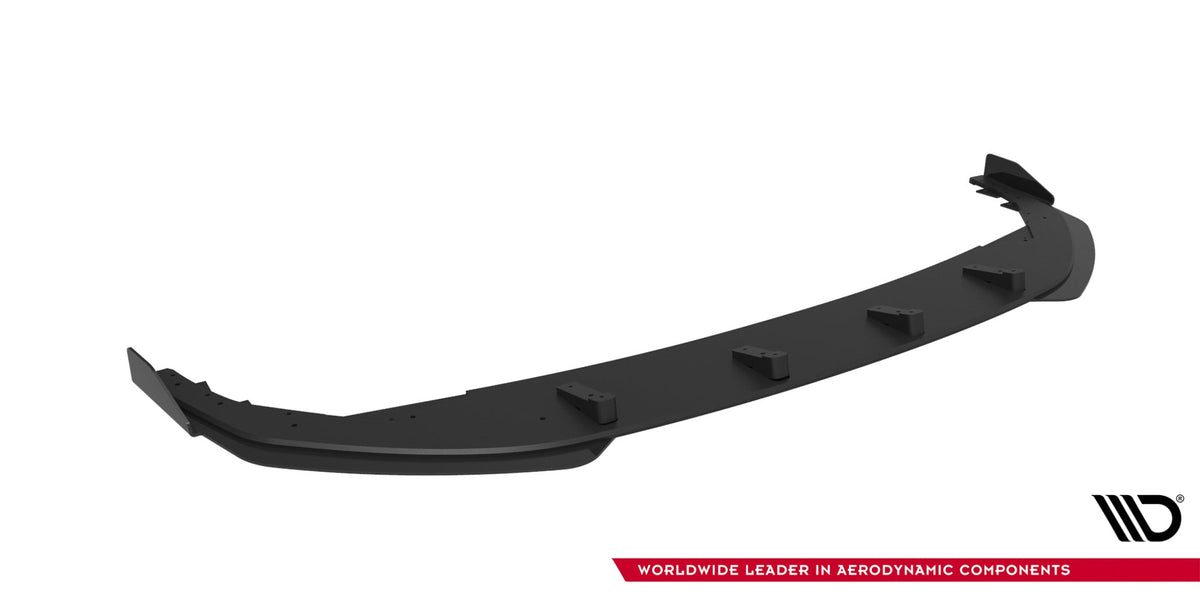 Splitter delantero Street Pro + flaps para Volkswagen Golf R Hatchback Mk8 Facelift