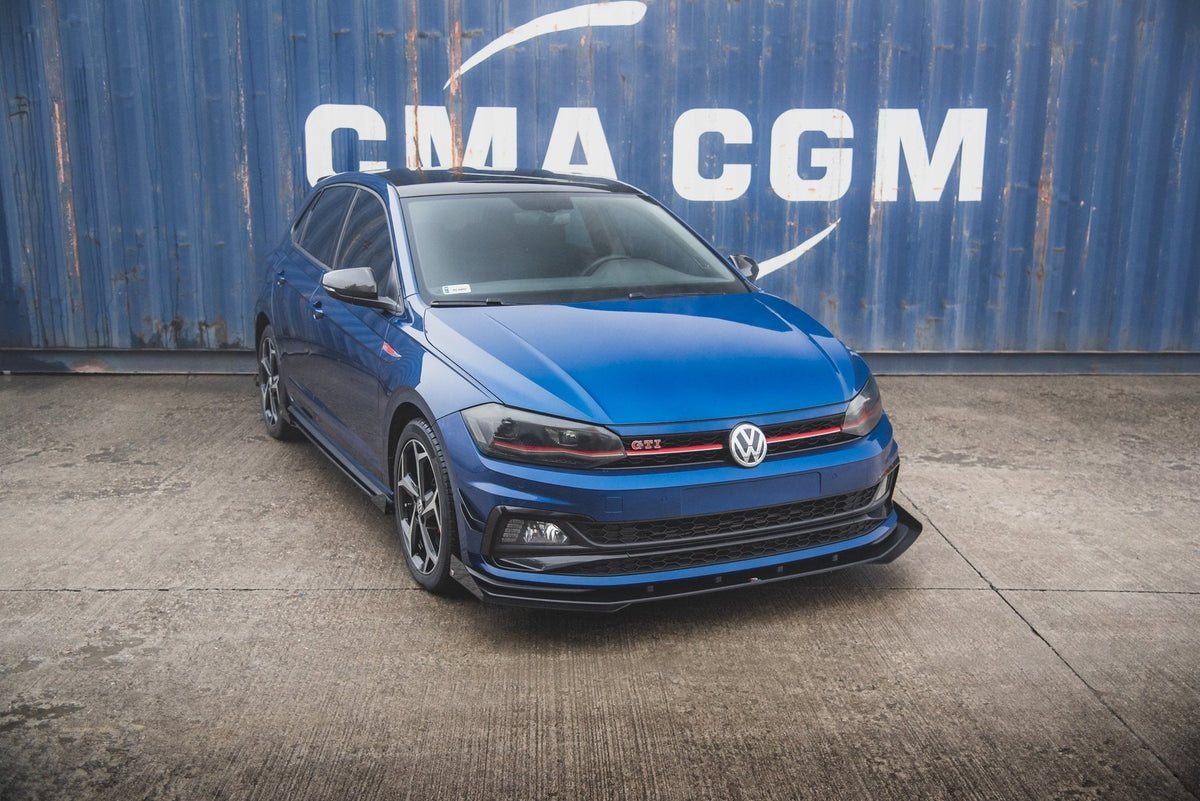 Splitter delantero Street Pro + flaps para Volkswagen Polo GTI Mk6