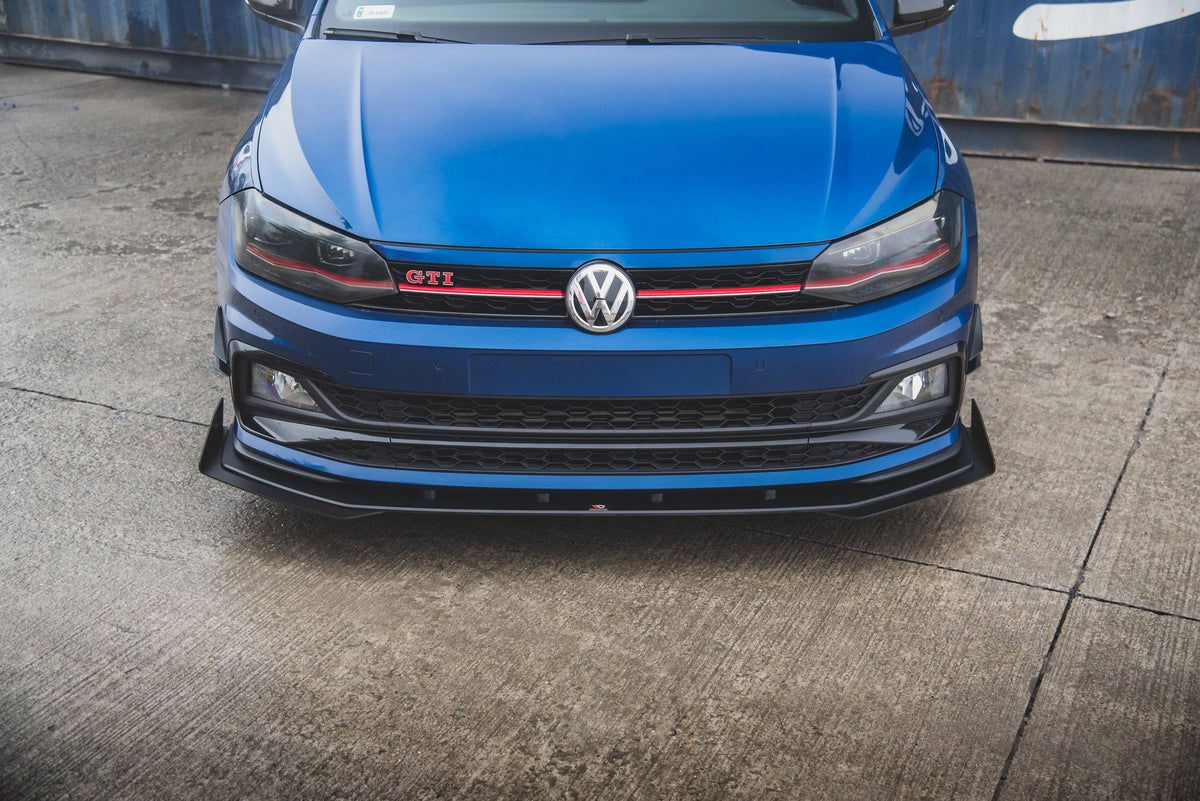 Splitter delantero Street Pro + flaps para Volkswagen Polo GTI Mk6