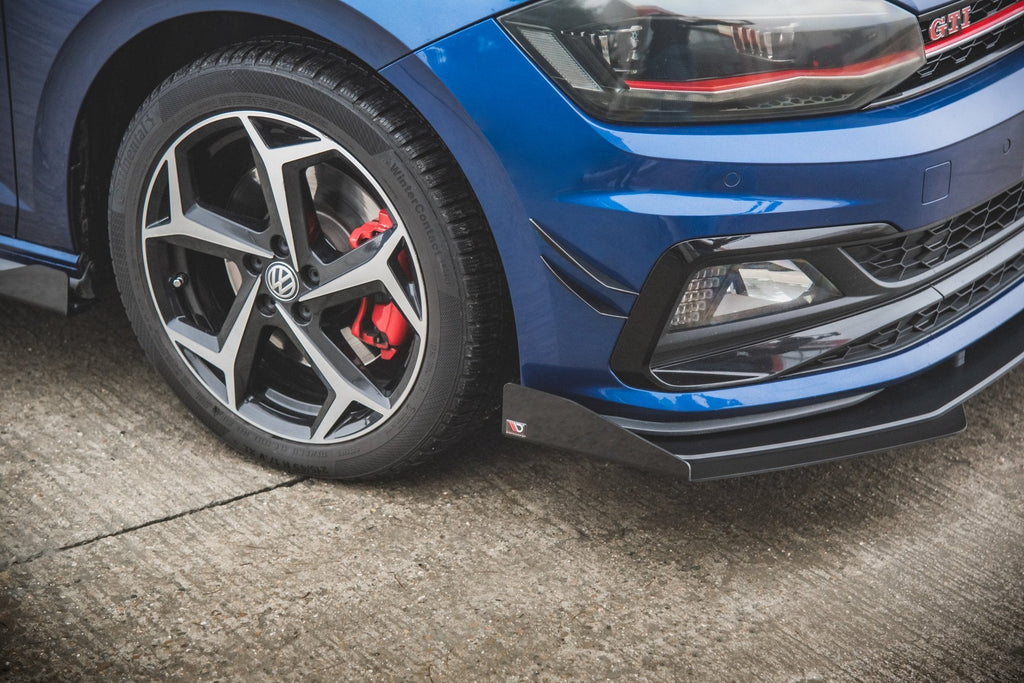 Splitter delantero Street Pro + flaps para Volkswagen Polo GTI Mk6
