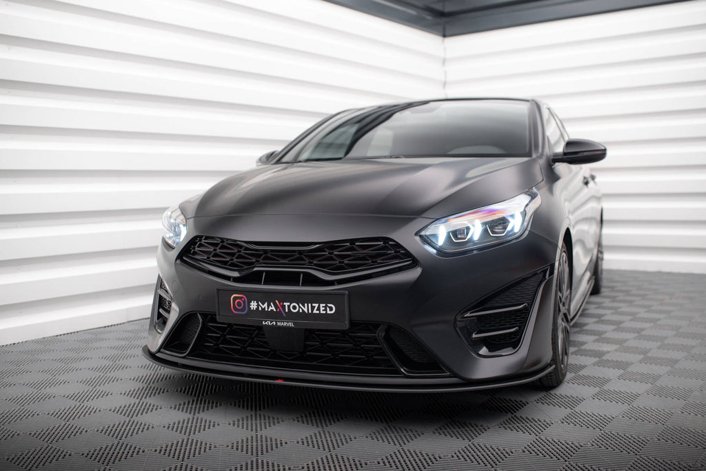 Splitter delantero Street Pro para Kia Proceed GT Mk3 Facelift / Ceed GT / GT - Line Mk1 Facelift