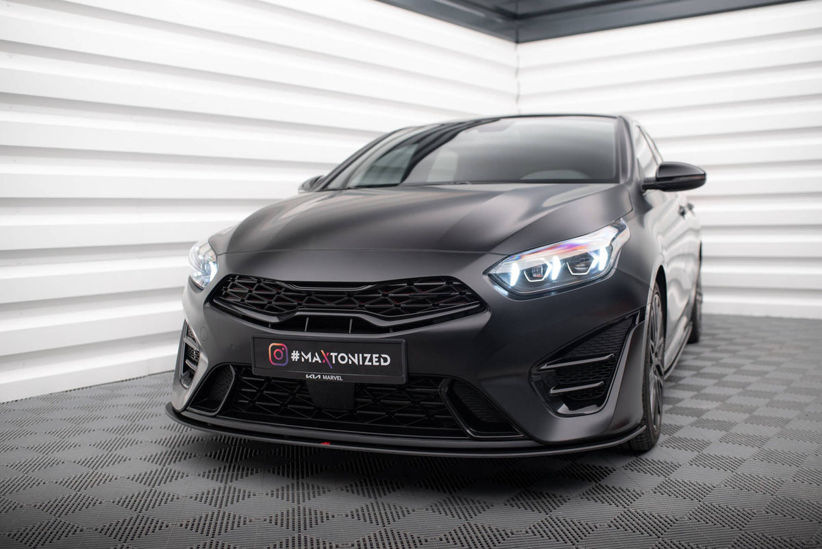 Splitter delantero Street Pro para Kia Proceed GT Mk3 Facelift / Ceed GT / GT - Line Mk1 Facelift