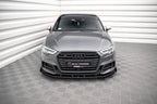 Splitter delantero Street Pro V.1 + flaps para Audi S3 / A3 S-Line Sportback 8V Facelift