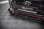 Splitter delantero Street Pro V.1 + flaps para Hyundai I20 N Mk3